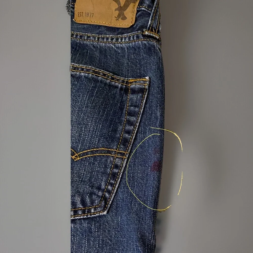 Mens American Eagle Jeans Slim Straight 30 X 34